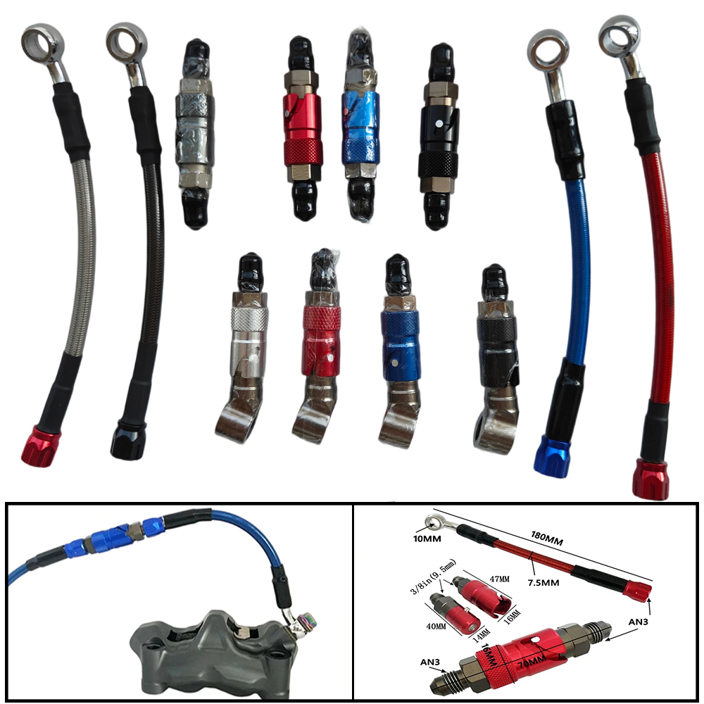 Motorcycle Brake Cable - Kit Adaptor Selang Rem Cepat AN3