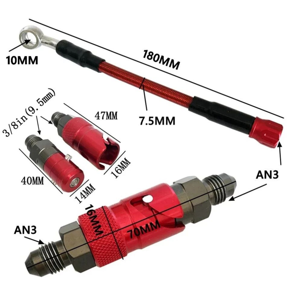 Kit Adaptor Selang Rem Cepat A - Motorcycle Brake Cable ulasan dan harga